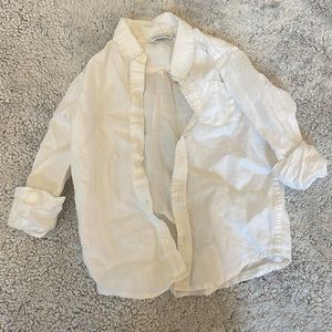 Janie and Jack linen button up long sleeve shirt.